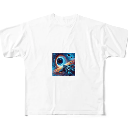 宇宙 フルグラフィックTシャツ