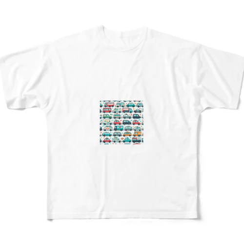 カワイイはたらくクルマたち1 All-Over Print T-Shirt