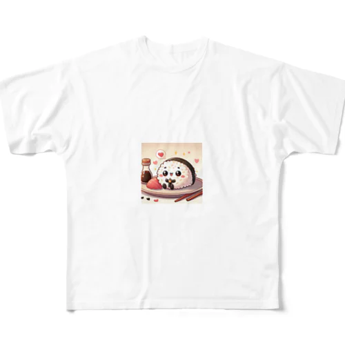 かわいいおにぎりくん🍙 フルグラフィックTシャツ