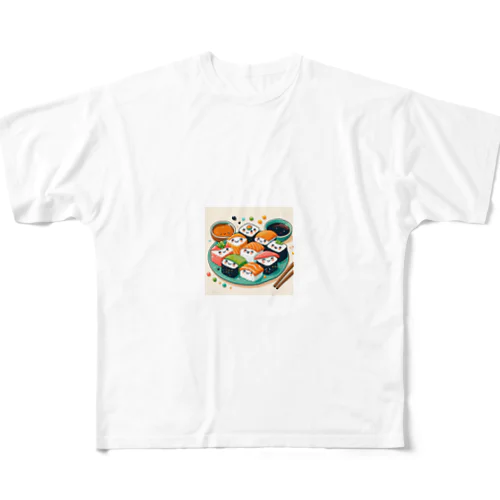 かわいいお寿司🍣 フルグラフィックTシャツ
