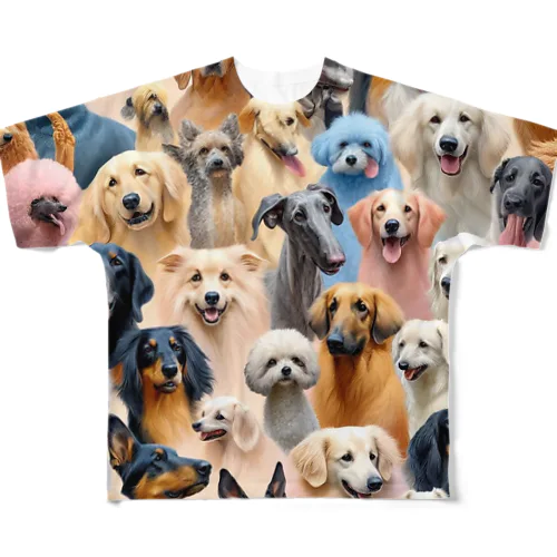 世界犬⑤ All-Over Print T-Shirt