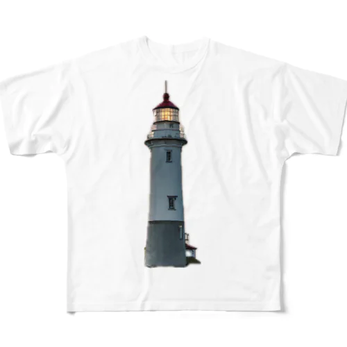 離島にたつ灯台 All-Over Print T-Shirt
