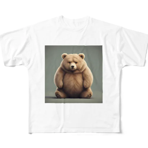 ぷにクマ🐻グッズ フルグラフィックTシャツ