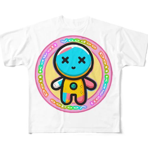 かわいいブードゥー人形 All-Over Print T-Shirt