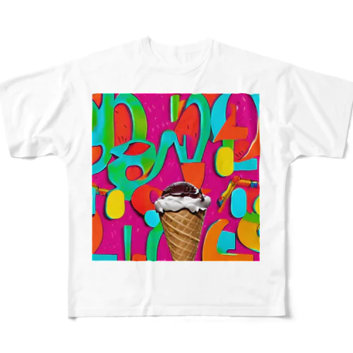 アイスクリーム All-Over Print T-Shirt