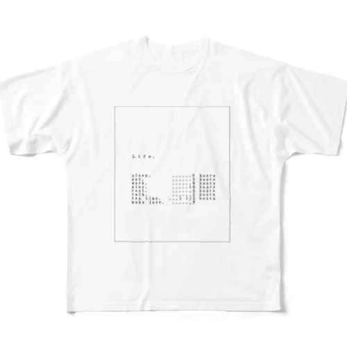 ｌｉｆｅ フルグラフィックTシャツ