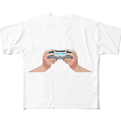 ゲームコントローラー フルグラフィックTシャツ