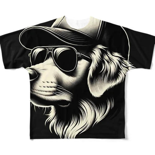 キャップ犬18 All-Over Print T-Shirt