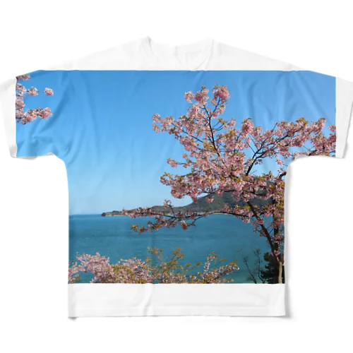 しまなみ海道の桜 フルグラフィックTシャツ