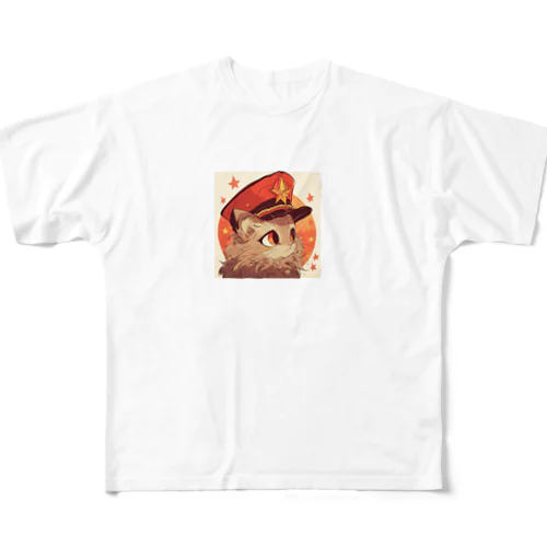 バングラデシュ猫 フルグラフィックTシャツ