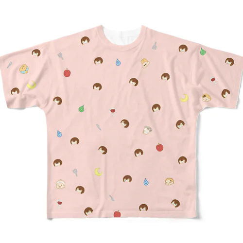 夢見る夢野りむ（ふるぐらふぃっく） All-Over Print T-Shirt