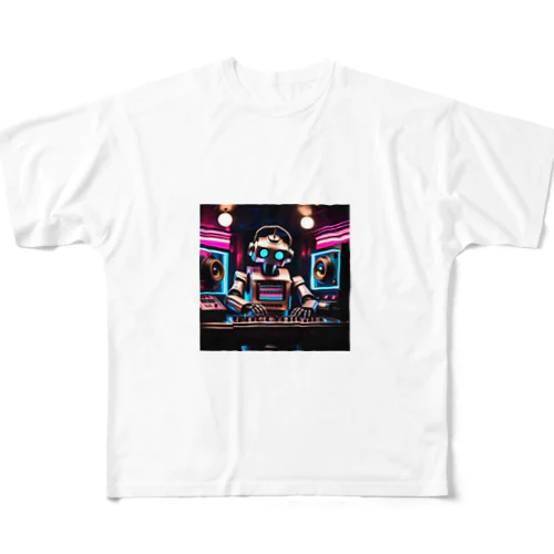 DJロボット1 All-Over Print T-Shirt