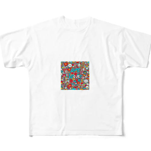 らぶり All-Over Print T-Shirt