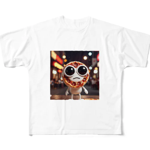 ピザら All-Over Print T-Shirt