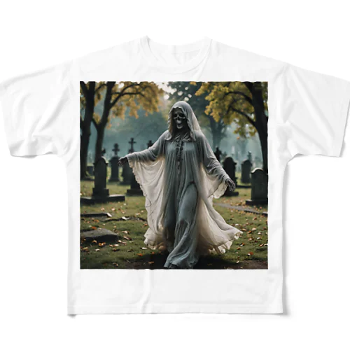 墓の監視人 フルグラフィックTシャツ