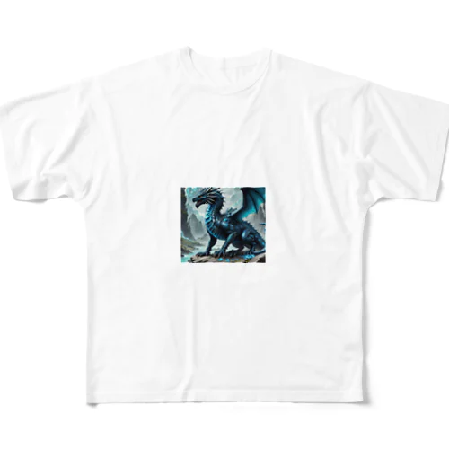 鉱物竜 フルグラフィックTシャツ