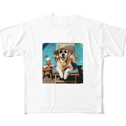 chill犬 All-Over Print T-Shirt