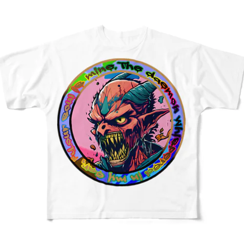 悪魔の囁き All-Over Print T-Shirt