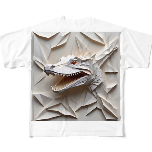 アルビノカイマン All-Over Print T-Shirt