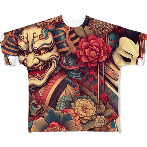 Japanese KABUKI All-Over Print T-Shirt