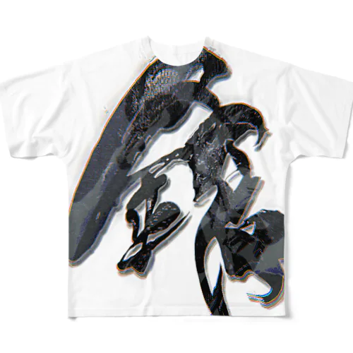 【銀】love cheering All-Over Print T-Shirt