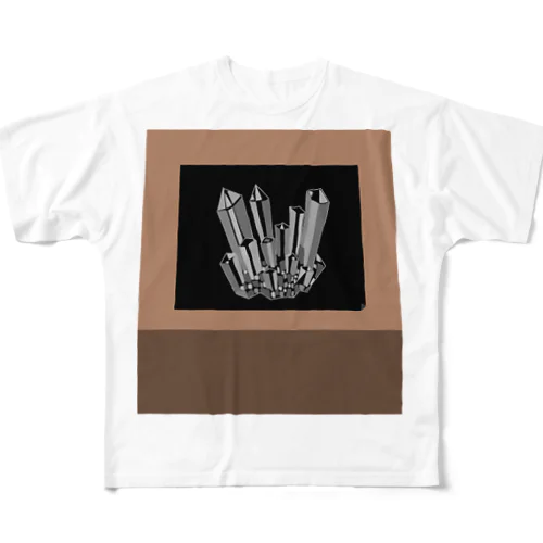 水晶の原石 All-Over Print T-Shirt