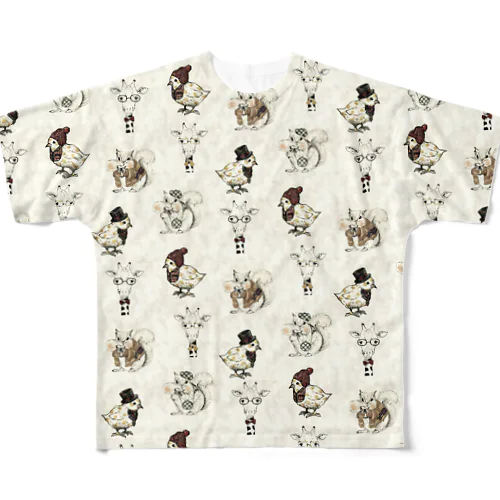 animal All-Over Print T-Shirt