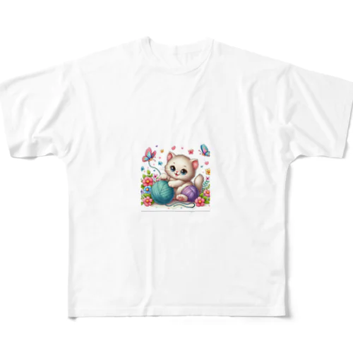 猫 All-Over Print T-Shirt