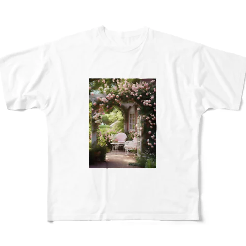 バラの庭園　なでしこ1478 All-Over Print T-Shirt