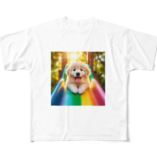 犬の喜び フルグラフィックTシャツ