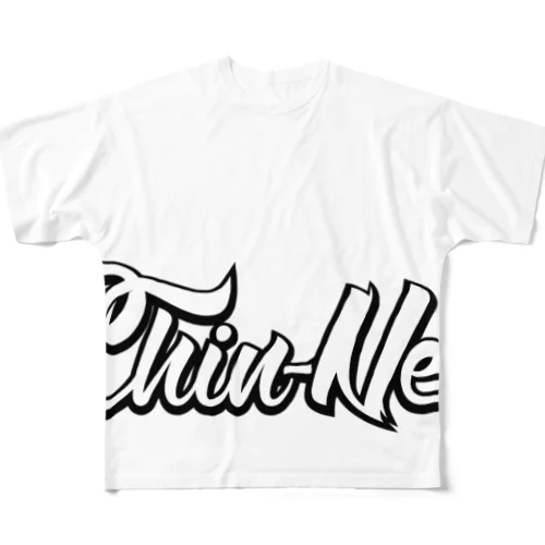 DJ Chin-Nen ロゴ Tシャツ フルグラフィックTシャツ