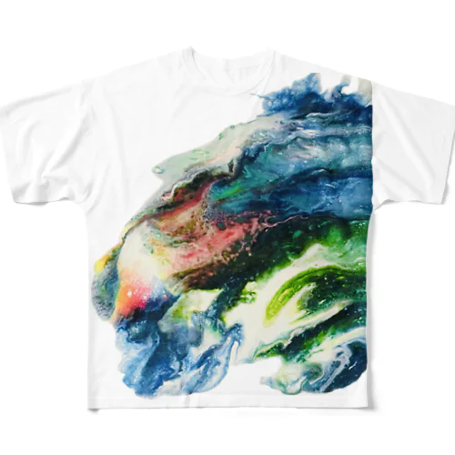 BluTiger青い虎 All-Over Print T-Shirt