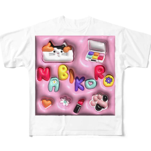 ナビコロリ All-Over Print T-Shirt