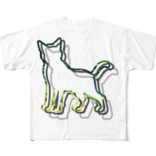 深い森と猫005 All-Over Print T-Shirt