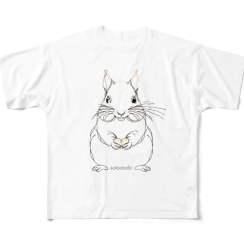 sotoasobi -rabbit All-Over Print T-Shirt