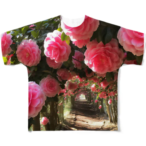 椿のドームなでしこ1478 All-Over Print T-Shirt