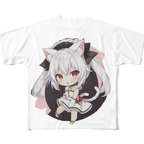 Aria3 ディフォルメ フルグラフィックTシャツ