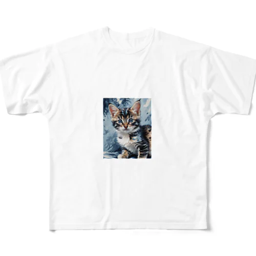 子猫 All-Over Print T-Shirt