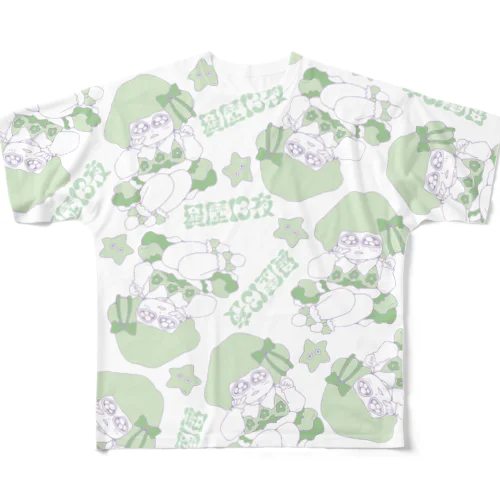 世みない フルグラフィックTシャツ