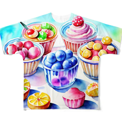 スイーツ All-Over Print T-Shirt