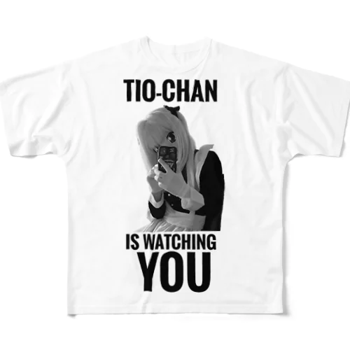 TIO-CHAN IS WATCHING YOU フルグラフィックTシャツ