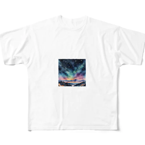 星空の魔法 All-Over Print T-Shirt