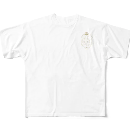 幻想的なトカゲ～golden line Ver.～ フルグラフィックTシャツ