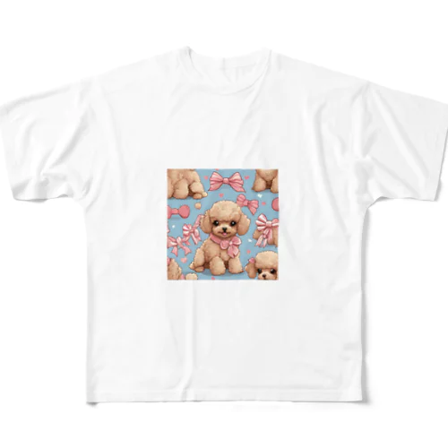 可愛いトイプードル🥰 All-Over Print T-Shirt