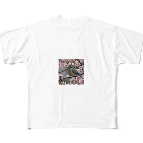 花見鳥 All-Over Print T-Shirt