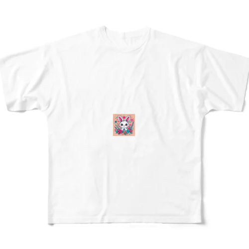 安眠ウサギ All-Over Print T-Shirt