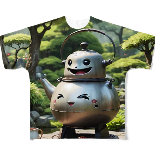 やかん妖怪　ステンホーロ All-Over Print T-Shirt