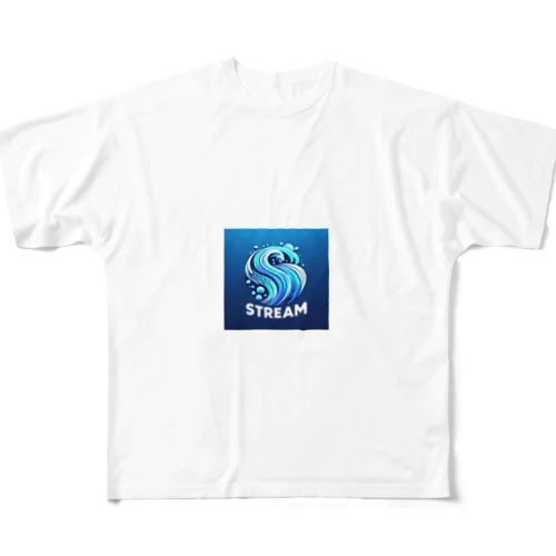 Stream All-Over Print T-Shirt
