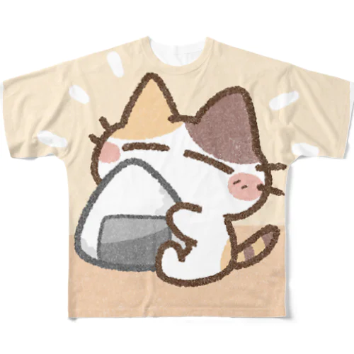 ゆるふわ猫 フルグラフィックTシャツ