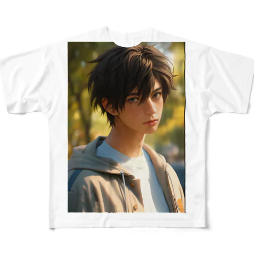 君島 遼 （きみしま りょう：kimisima ryou）『リョウのスター・ストライク・コレクション』 All-Over Print T-Shirt